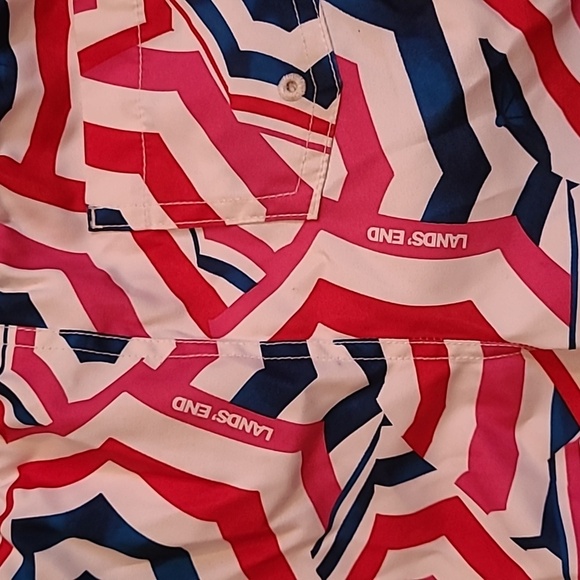 Lands End Boys Large 10/12 Colorful Swim Trunks Shorts Lot Of 3 Beach Pool Vacay - Picture 7 of 14